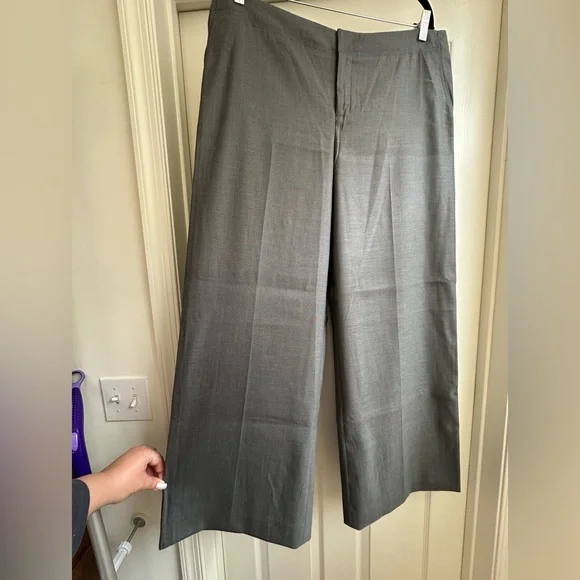 NWOT Massimo Charcoal Wide Leg Trouser Pants Perfect Fit Size 16 - Picture 5 of 7